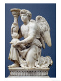 Angel Holding a Candelabra, 1495 reproduction procédé giclée par Michelangelo Buonarroti 