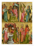 Joachim's Sacrifice and the Circumcision of Christ, from the Left Wing of the Buxtehude Altar Giclee Print by Master Bertram of Minden 