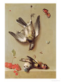 Still Life of Dead Birds and Cherries, 1712 Giclee Print by Jean-Baptiste Oudry