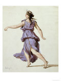 Costume for "Caligula" by Alexandre Dumas at the Comedie Francaise, December 1837 Giclee Print by Eugene Giraud