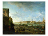 The Admiralty and the Winter Palace Viewed from the Military College, 1794 Reproduction procédé giclée par Fedor Yakovlevich Alekseev