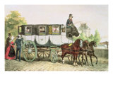 Entreprise Generale des Omnibus, Coach from Monnaie to Jardin Du Roi, circa 1815 reproduction procédé giclée par Denis-auguste-marie Raffet