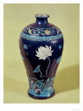 Ming Vase with Three Colour Decoration Giclee Print
