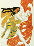 Costume Design for a Bacchante in "Narcisse" by Tcherepnin, 1911 reproduction procédé giclée par Leon Bakst