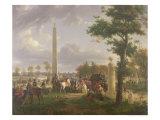 Meeting Between Napoleon I and Pope Pius VII in the Forest of Fontainebleau in 1804, 1808 Giclee Print by Alexandre Hyacinthe Dunouy