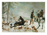 The Death of the Deer, 1867 reproduction procédé giclée par Gustave Courbet
