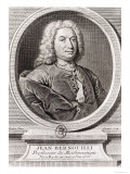Portrait of Jean Bernoulli Giclee Print by J. Ruber