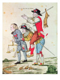 Je Savais Bien Que Nous Aurions Notre Tour, Caricature Depicting the Three Orders, 1789 Lámina giclée Je Savais Bien Que Nous Aurions Notre Tour, Caricature Depicting the Three Orders, 1789 Lámina giclée