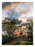 Battle of the Pyramids, 21st July 1798, Detail of the Rout of the Mameluke Cavaliers, 1806 Reproduction procédé giclée par Louis Lejeune