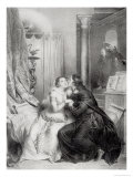 Heloise and Abelard Giclee Print by Achille Deveria