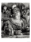 Pantagruel's Meal, from "Pantagruel" by Francois Rabelais Giclee Print by Gustave Doré