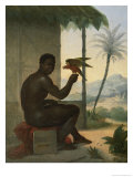 Brazilian Negro with Tropical Bird Giclee Print by Nicolas Antoine Taunay Brazilian Negro with Tropical Bird Giclee Print by Nicolas Antoine Taunay