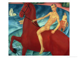 Bathing of the Red Horse, 1912 Giclee Print by Kuzma Sergievitch Petrov-Vodkin