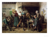 Wine Shop Monday, 1858 Giclee-trykk av Jules Breton