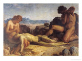 Adam and Eve Finding the Body of Abel Giclee Print by Leon Joseph Florentin Bonnat