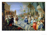 A Ball on the Terrace of a Palace Giclee Print by Hieronymus Janssens