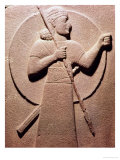 Relief Depicting a Hittite Warrior, from Carchemish, 11th-9th Century BC Reproduction procédé giclée