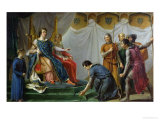 St. Louis Pardonning Mauclerc Giclee Print by Georges Rouget