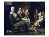 The Family Meal Giclee Print by Le Nain Brothers