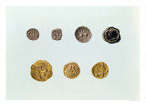 Gaulish Coins, circa 750-0 BC Reproduction procédé giclée par Gaulish 