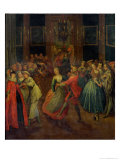 The Costume Ball Giclee Print by Henri J. Van Blarenberghe