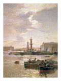 Stock Exchange in St. Petersburg, 1891 Giclee-trykk av Aleksandr Karlovich Beggrov