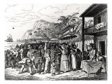 Slave Market in Martinique Giclee Print by Albert Schule