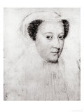 Mary, Queen of Scots in White Mourning, 1560 Lámina giclée por Francois Clouet Mary, Queen of Scots in White Mourning, 1560 Lámina giclée por Francois Clouet