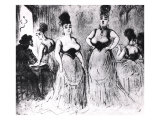 Prostitutes, circa 1850 reproduction procédé giclée par Constantin Guys