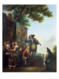 The Violinist reproduction procédé giclée par Louis Joseph Watteau