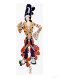 Nijinsky's Costume in Ballet "Scheherazade" by Rimsky-Korsakov Choreographed by Michel Fokine 1910 reproduction procédé giclée par Leon Bakst