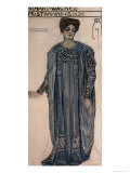 Copy of a Costume Design for Isolde Giclee Print by Alfred Roller