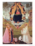 Virgin in Glory with St. Gregory and St. Benedict Giclee Print by Bernardino di Betto Pinturicchio