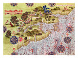 Map of Canada and Florida, from "Cosmographie Universelle", 1555 Giclee Print by Guillaume Le Testu