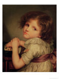 Child with a Doll Giclee Print by Anne Genevieve Greuze
