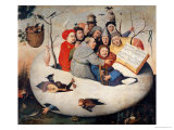 The Concert in the Egg Giclee-trykk av Hieronymus Bosch