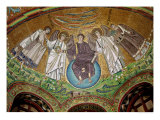 Christ Surrounded by Two Angels, St. Vitalis and Bishop Ecclesius, from the Apse Giclee Print