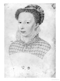 Marguerite of Valois 1568 reproduction procédé giclée par Francois Clouet
