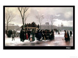 Paris Bus Accident Giclee Print by Alphonse Cornet