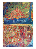 View of Istanbul Giclee Print by Nasuh Al-silahi