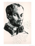 Self Portrait Giclee-trykk av Charles Pierre Baudelaire