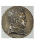 Medallion with a Portrait of Jacques Lafitte 1830 reproduction procédé giclée par Pierre Jean David d'Angers