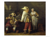 Interior of an Inn, 1636 Lámina giclée por Gerard Terborch