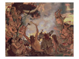 A Stone Age Feast, 1883 Giclee Print by Victor Mikhailovich Vasnetsov