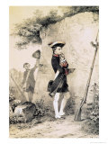 Napoleon I at Military School in 1783, Illustration from "L'Empereur et La Garde Imperiale" Giclee Print by Nicolas Toussaint Charlet