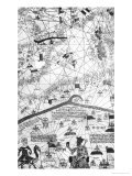 Detail from the Catalan Atlas, 1375 Giclee Print by Abraham Cresques