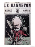 Caricature of Victor Hugo as Zeus in Exile on Guernsey from the Front Cover Of"Le Hanneton" Giclee Print by G. Deloyoti