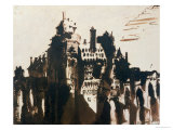 Chateau Fortified by Two Bridges Giclee Print by Victor Hugo