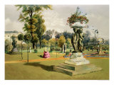 The Terrace Garden, Woburn Abbey Giclee Print by E. Adveno Brooke