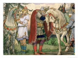 The Song of Prince Oleg, 1899 Giclee Print by Victor Mikhailovich Vasnetsov